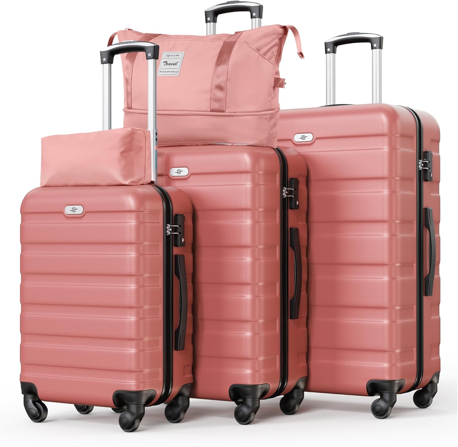 Suitour Luggage Sets 5 Piece Hardshell Suitcases for Travel