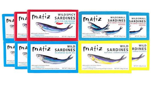 Matiz Sardines Variety Pack - Wild Caught Flavors in Olive Oil