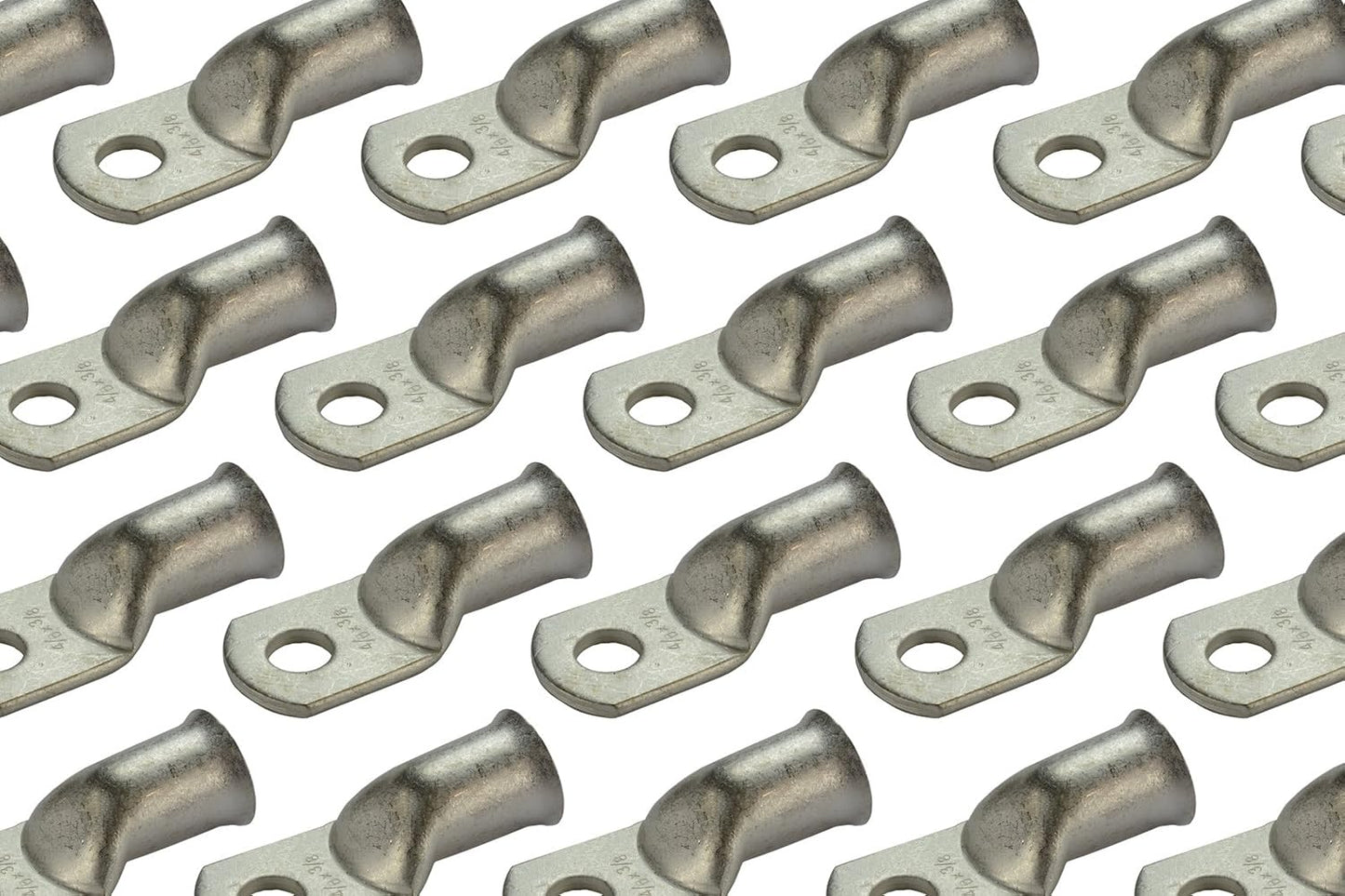 TEMCo 50 Pack Tinned Copper Welding Battery Cable Ends for Durability