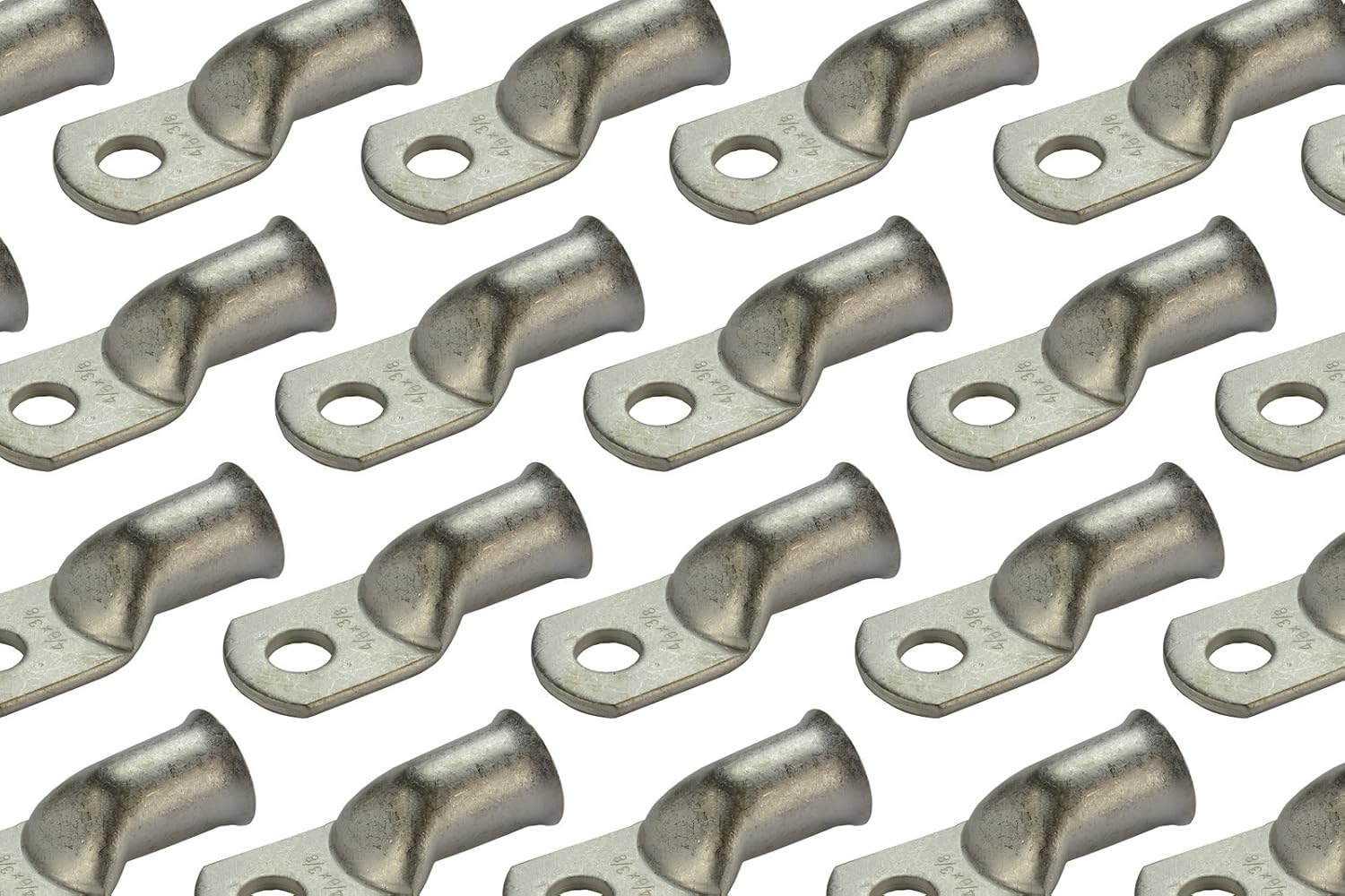 TEMCo 50 Pack Tinned Copper Welding Battery Cable Ends for Durability