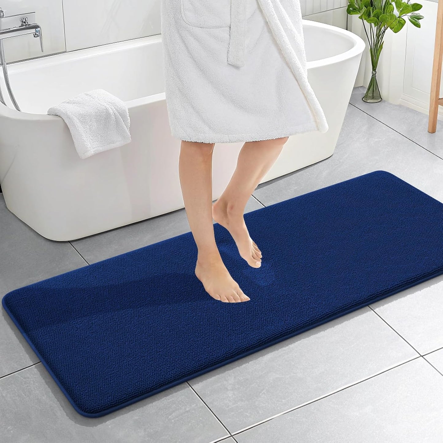 OLANLY Thick Memory Foam Bath Mat Rug for Luxurious Comfort