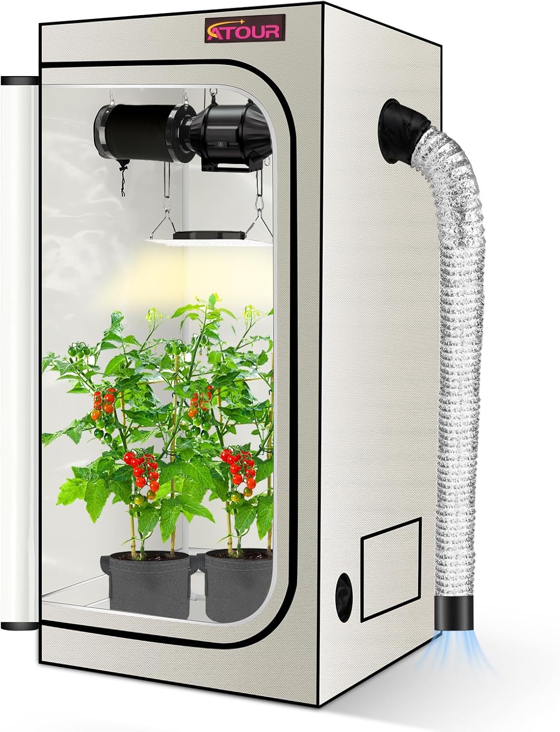 Growtent Garden: 48'' High Reflective LED Grow Tent