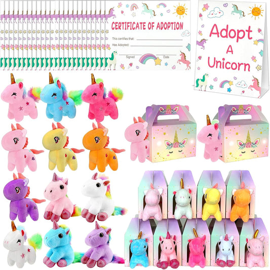 37 Pcs Adopt A Unicorn Party Favors for Magical Celebrations