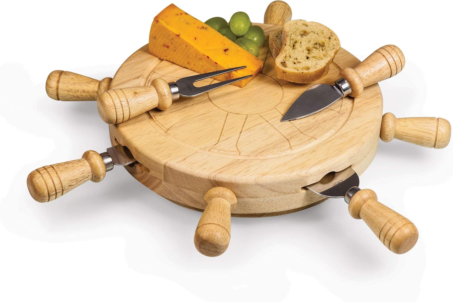 Mariner Cheese Board and Knife Set for Nautical Charcuterie Fun