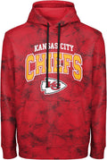 NFL Men's Big Logo Wordmark Camo Performance Pullover Hoodie - Chiefs