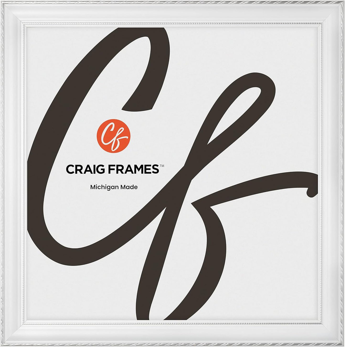 Craig Frames Victoria 15x15 Picture Frame in Ornate White and Silver