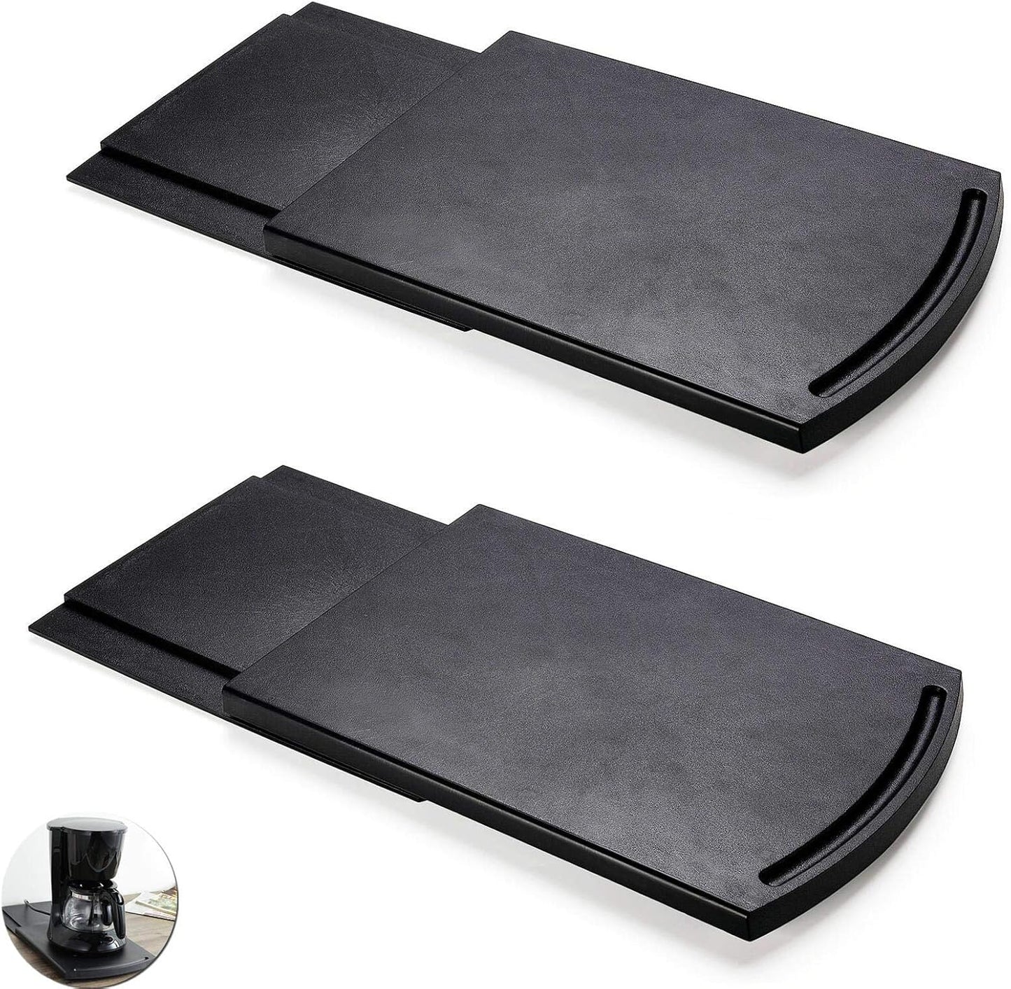 HOSKO 2 Pack Coffee Tray: Effortless Appliance Access