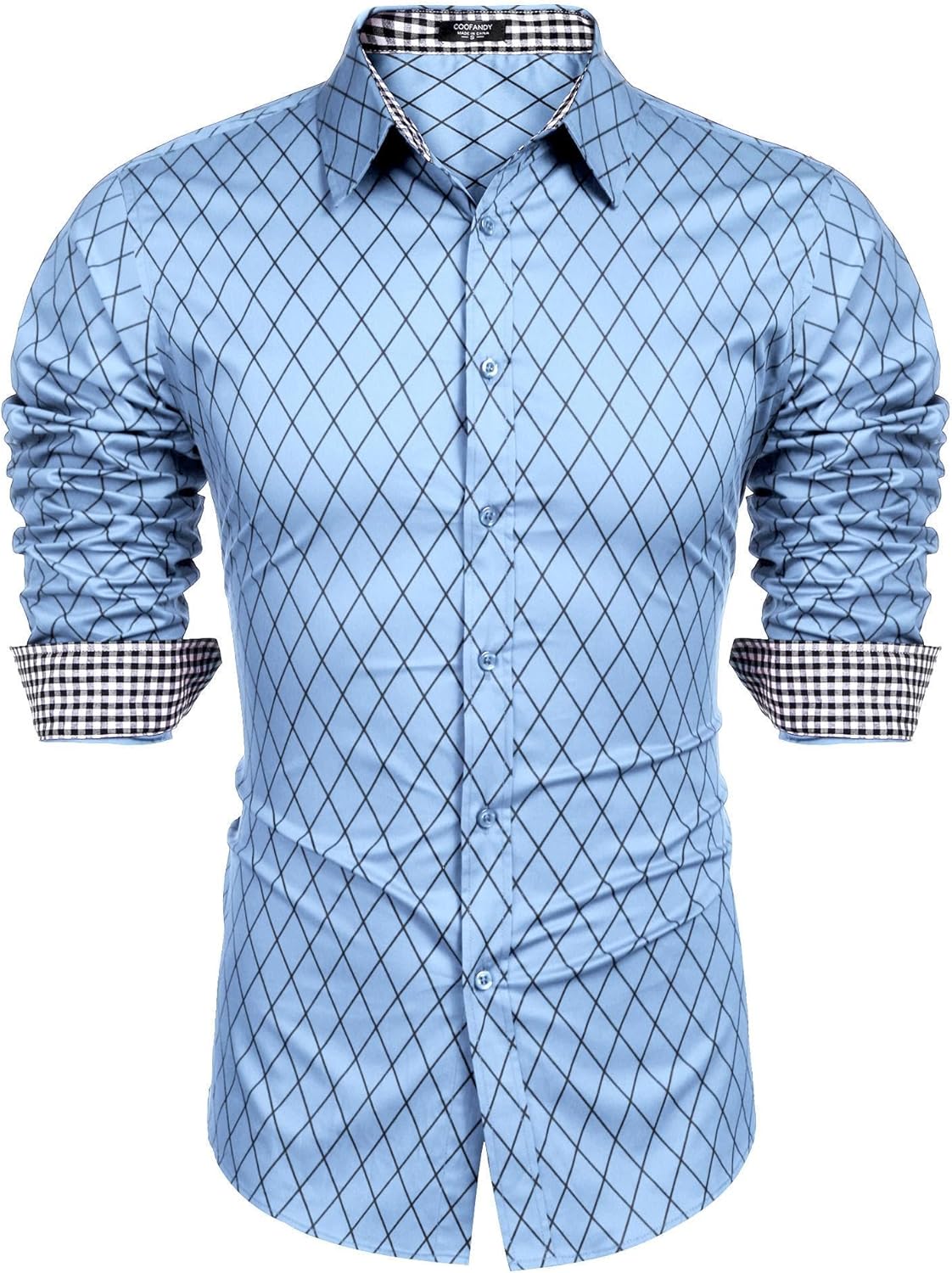 COOFANDY Men's Business Dress Shirt for Stylish Casual Looks