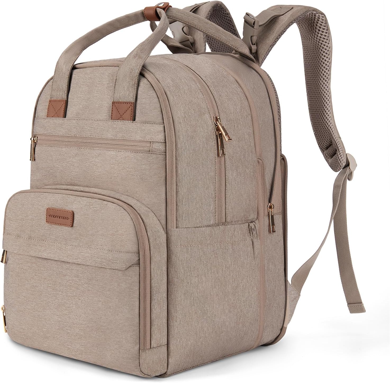 mommore Diaper Bag Expandable Large Baby Bag for 2 Kids