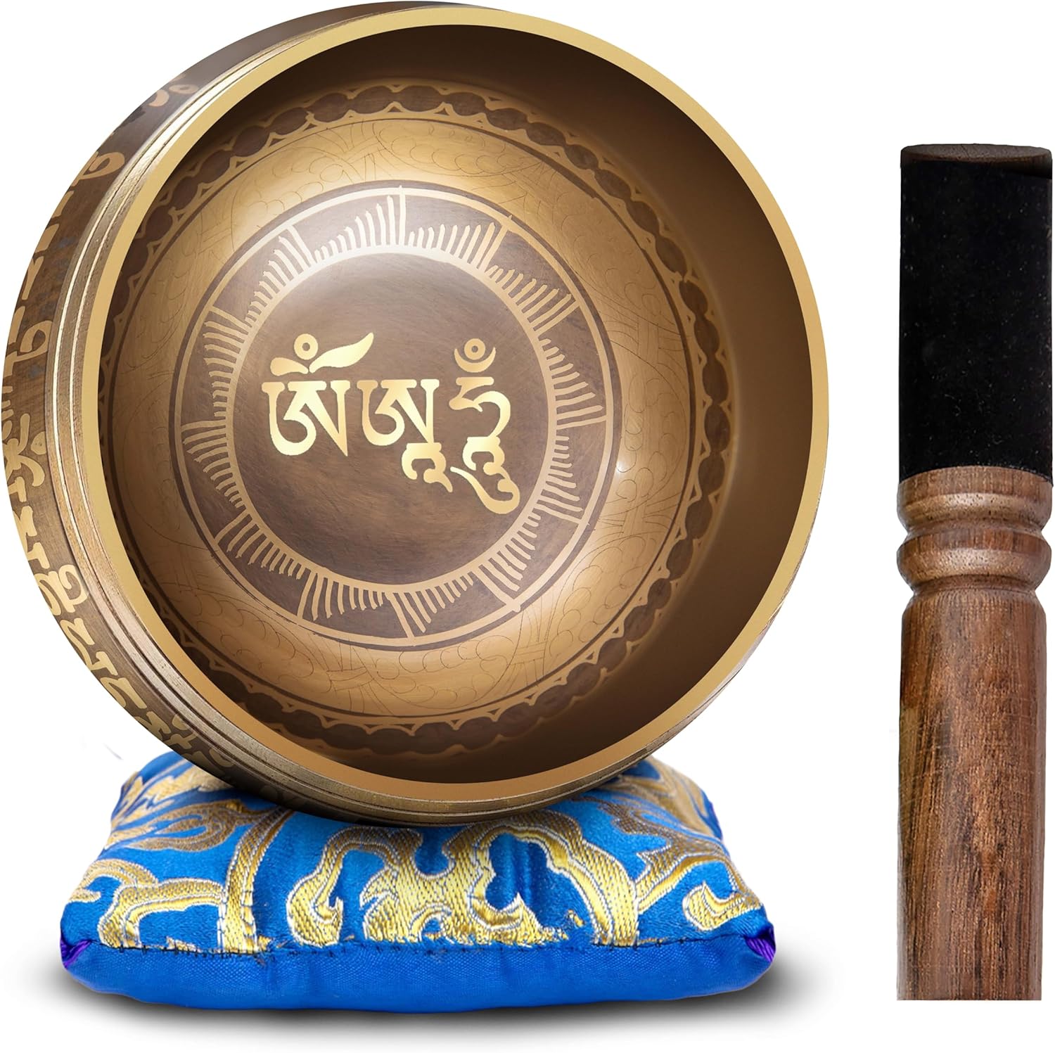 Tibetan Singing Bowl Set for Meditation and Yoga Healing