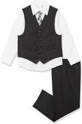 Van Heusen Boys 4-Piece Formal Suit Set - Classic Toddler Vest Set