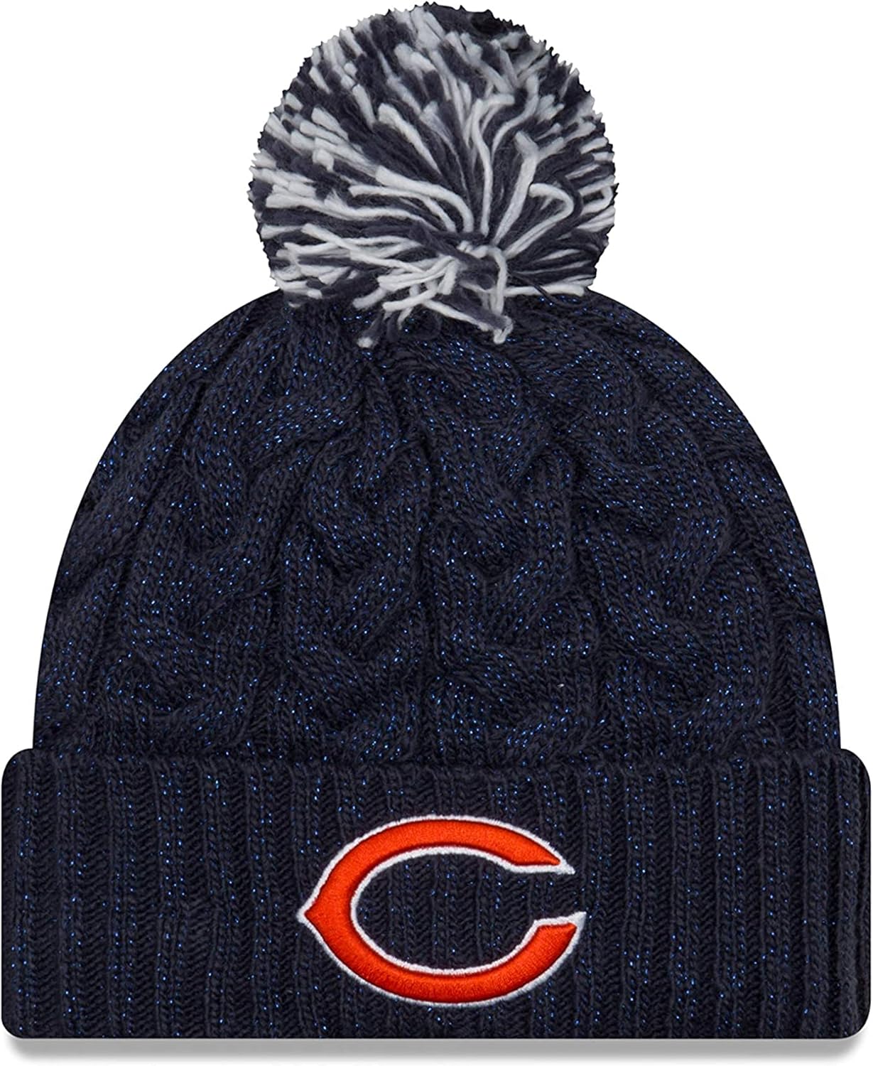 New Era Women's NFL Cozy Cable Knit Cuff Pom Beanie Hat Review