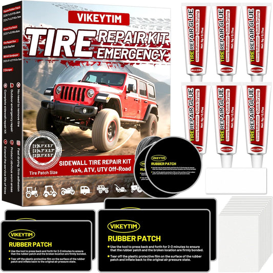 Sidewall Tire Repair Kit for Off-Road Emergencies and Repairs