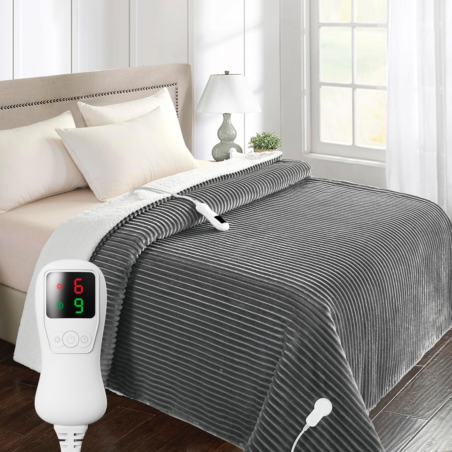 Heated Blanket Twin Size with 9 Heating Levels for Cozy Comfort