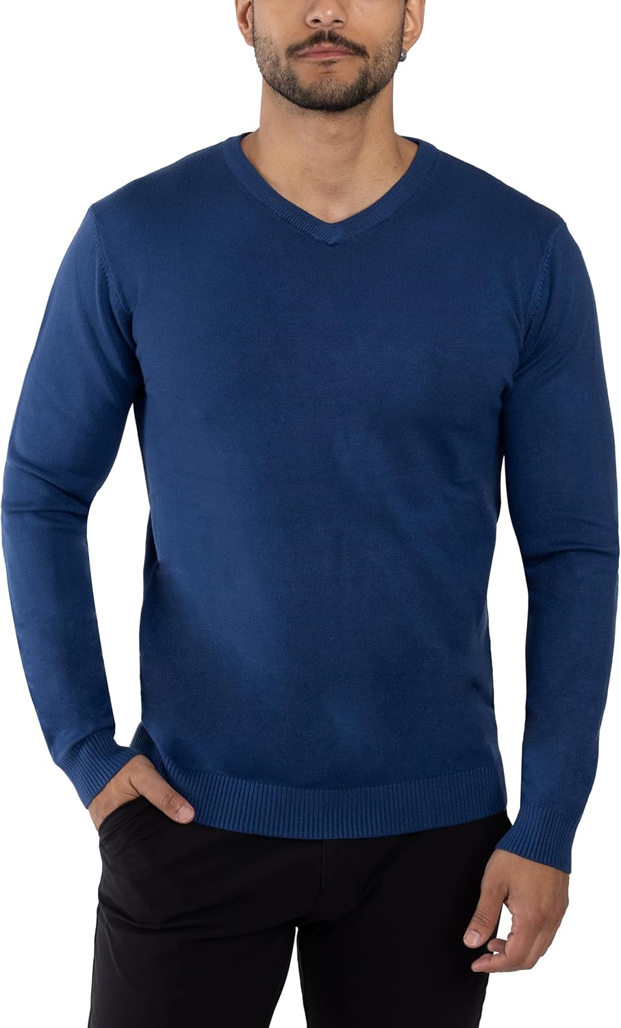 X RAY Mens V Neck Sweater for Stylish Comfort in Fall Winter