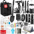 250Pcs Survival Kit with Molle System Bag for Outdoor Adventures
