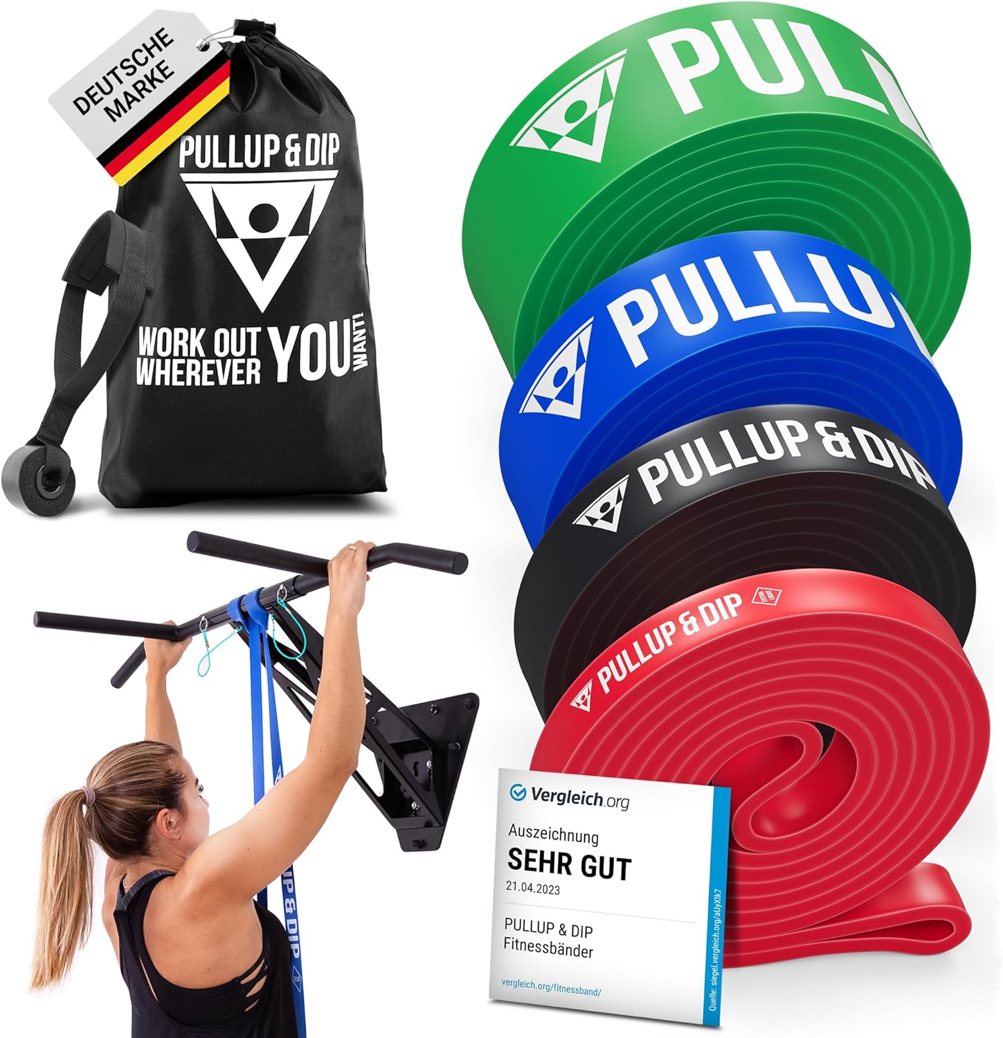 PULLUP & DIP Resistance Bands for Versatile Strength Training