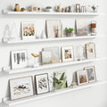 Floating Picture Ledge Shelves for Wall Set of 4, 56 Inch