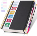 Spiral Notebook College Ruled 5 Subject Hardcover B5 - Durable