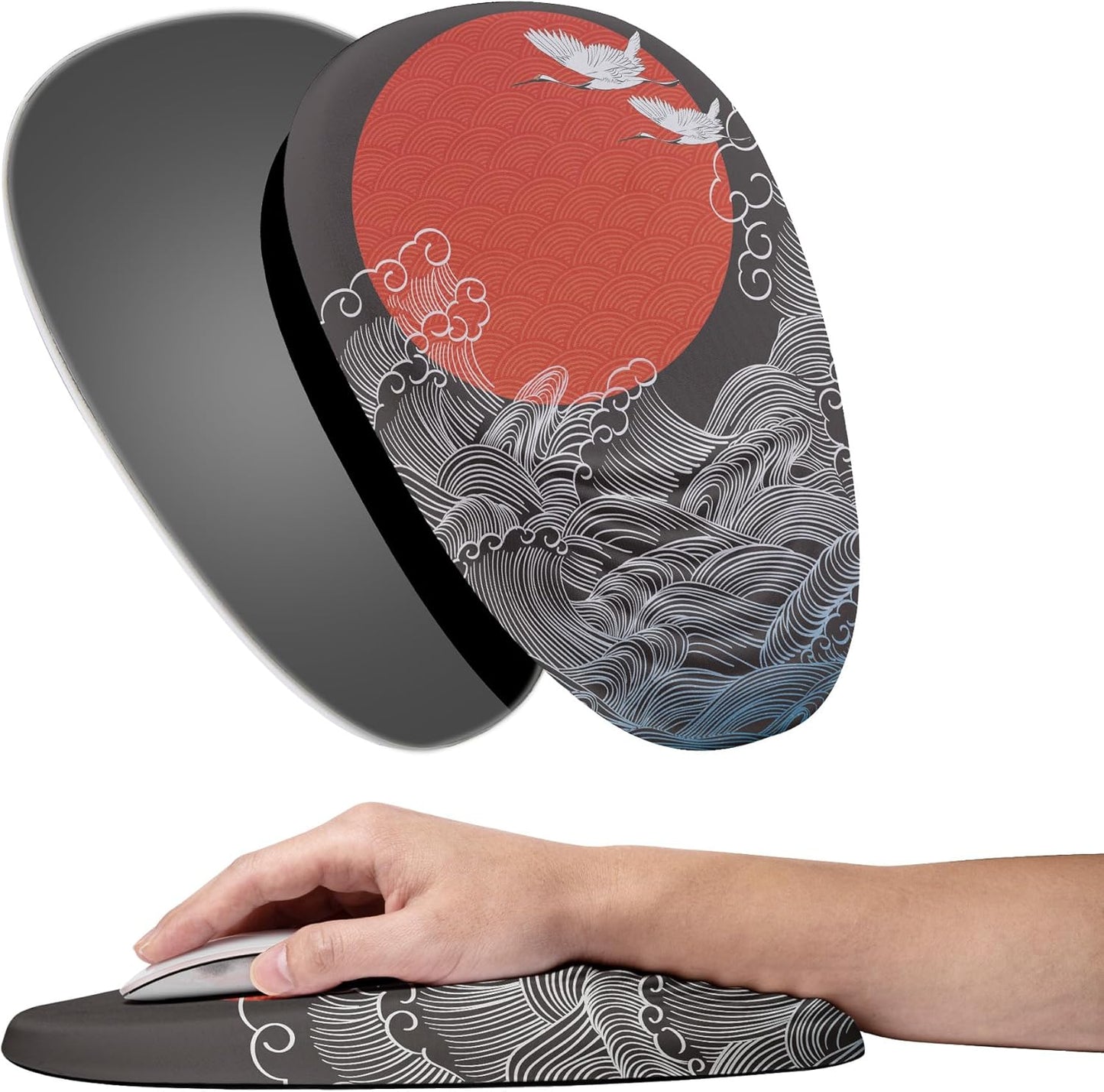 Wireless Memory Foam Mouse Pad, Ergo Support