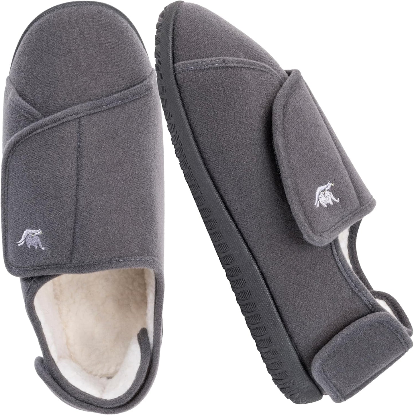 Men's Memory Foam Diabetic Slippers for Swollen Feet Comfort