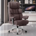 Office Desk Chair Big and Tall Leather Gaming Chair with Footrest