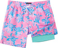 SURF CUZ Mens Swim Trunks 7 in Inseam with Compression Liner - Quick