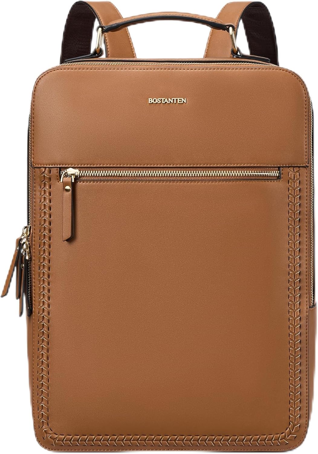 BOSTANTEN Leather Backpack for 15.6 inch Laptop Travel Use