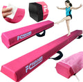 6FT Folding Balance Beam for Kids - Foldable Faux Suede Beam