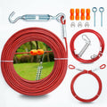 Heavy Duty Aerial Dog Tie Out Trolley System for Two Dogs