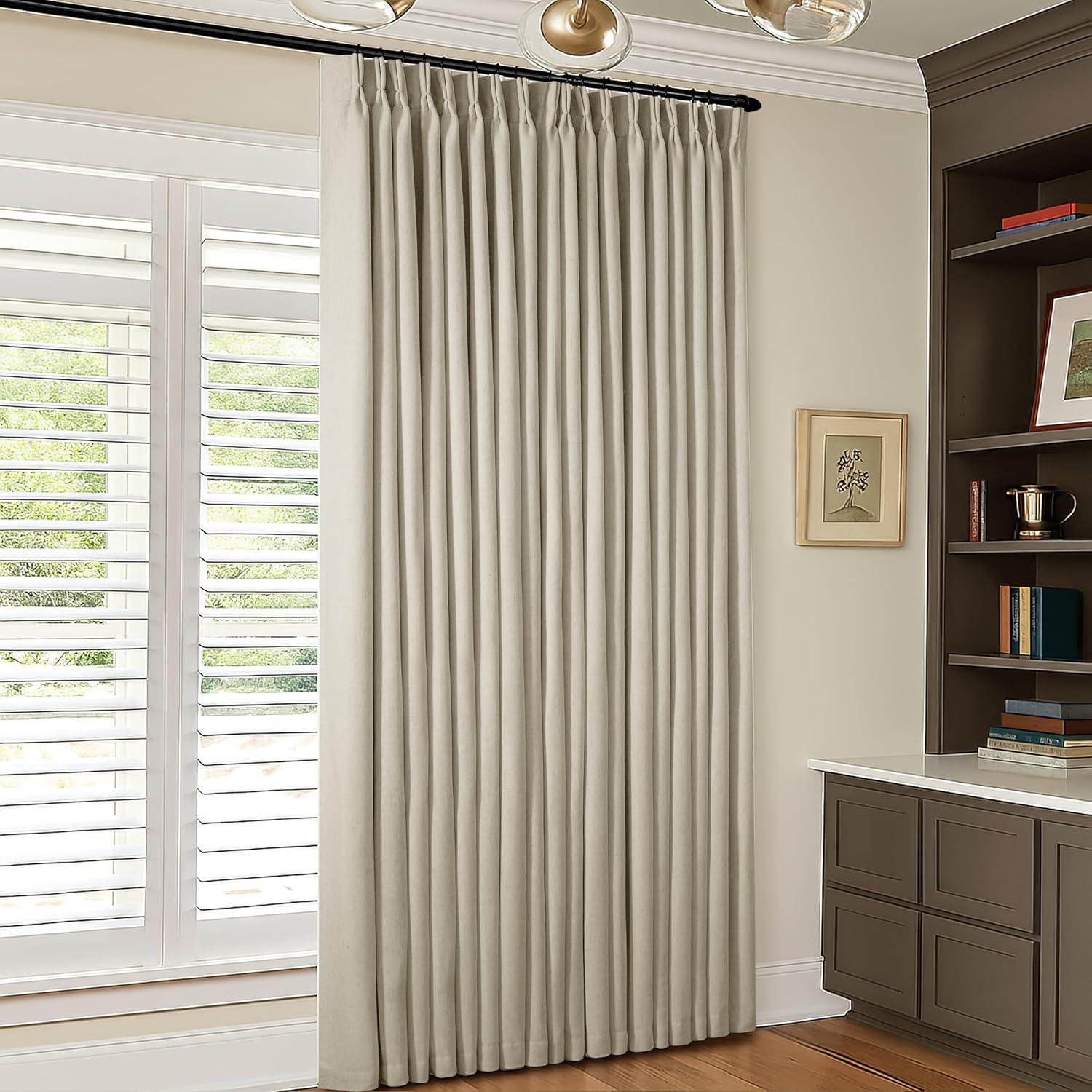 Pinch Pleated Blackout Curtains 60x84 for Bedroom Living Room
