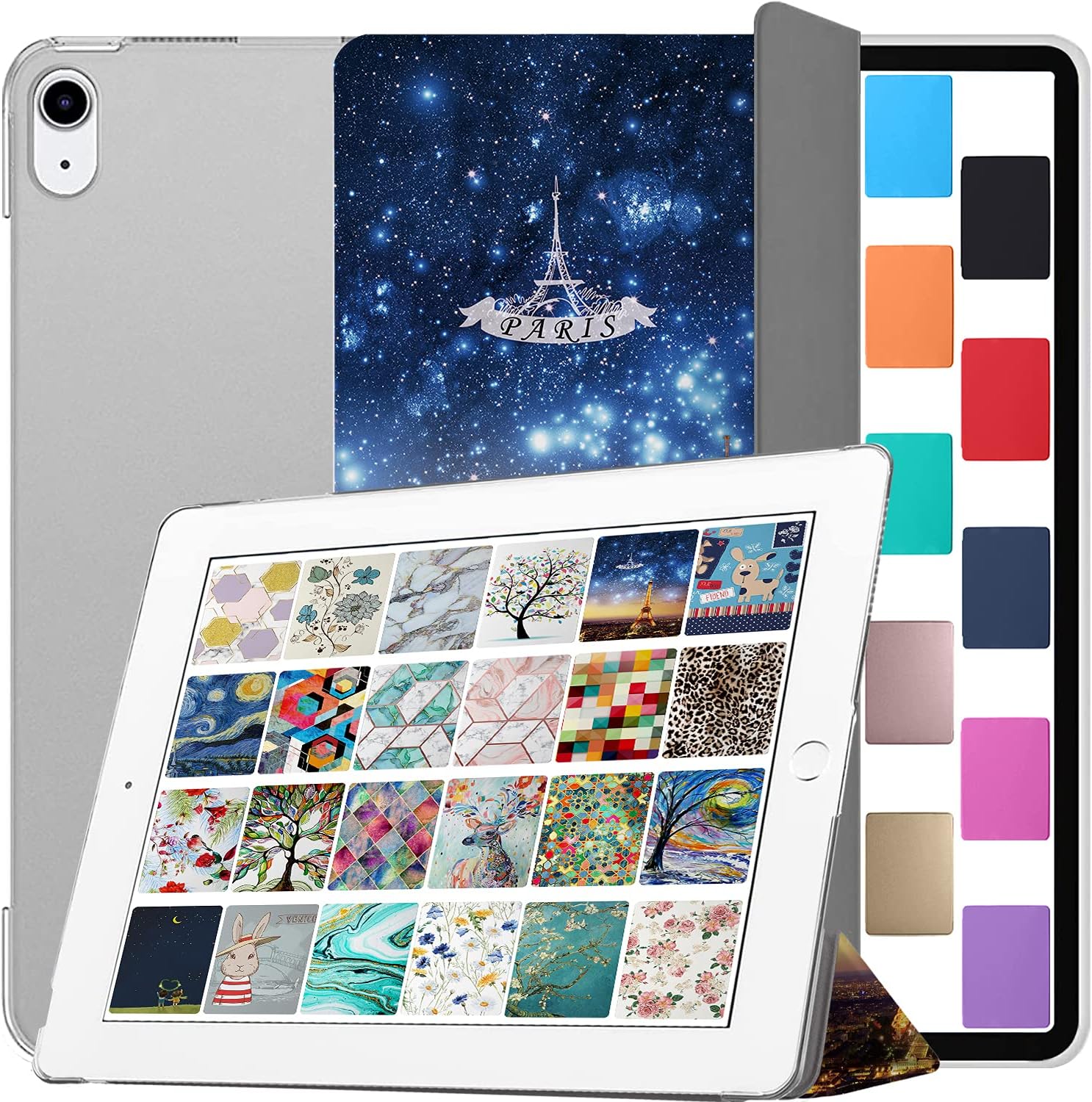 DuraSafe Cases for iPad Air 4th 5th 6th - Paris Night Style