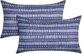 Pack of 2 12x20 Outdoor Pillows Waterproof Lumbar Pillows - Durable