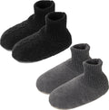Men Fuzzy Slipper Socks with Grippers Non Slip Indoor House Socks