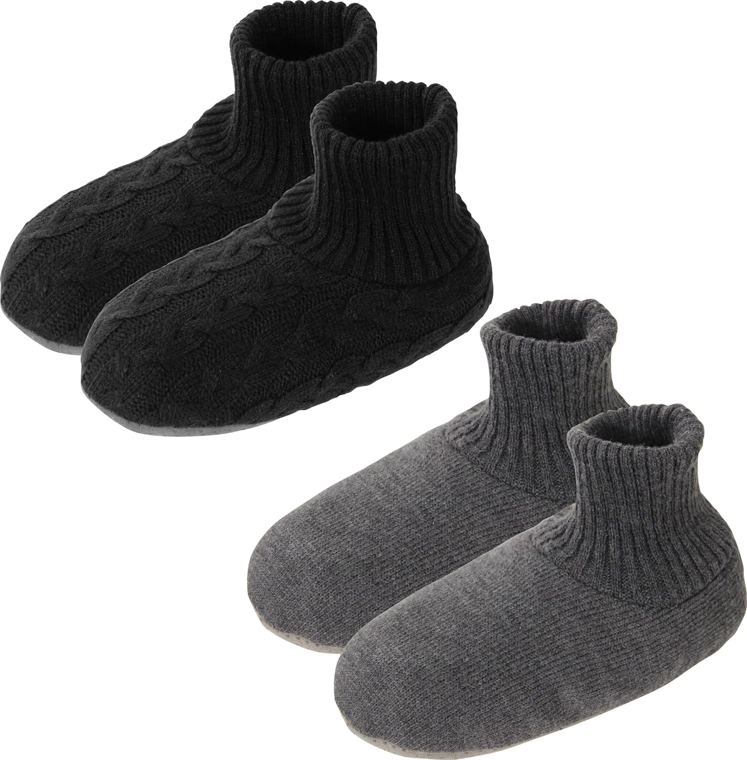 BenSorts Men Fuzzy Slipper Socks with Grippers for Comfort