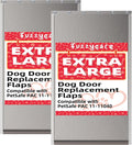 2PACK Extra Large Dog Door Replacement Flap - Weather Resistant Fit