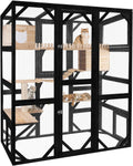 Catio Enclosure Outdoor Wooden Cat House for Multiple Cats