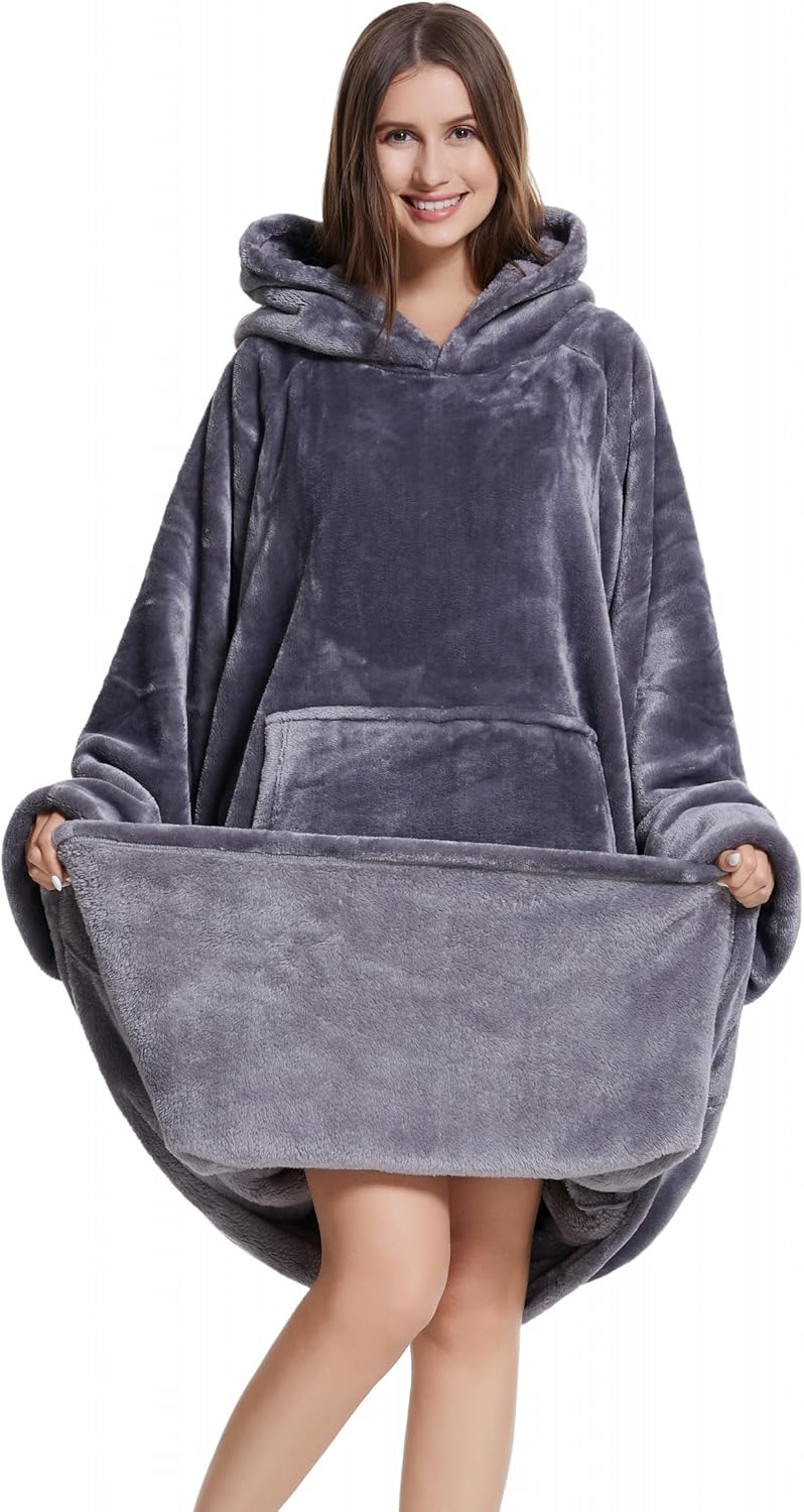 CozyLeep Hooded Blanket: Warm Sherpa Comfort