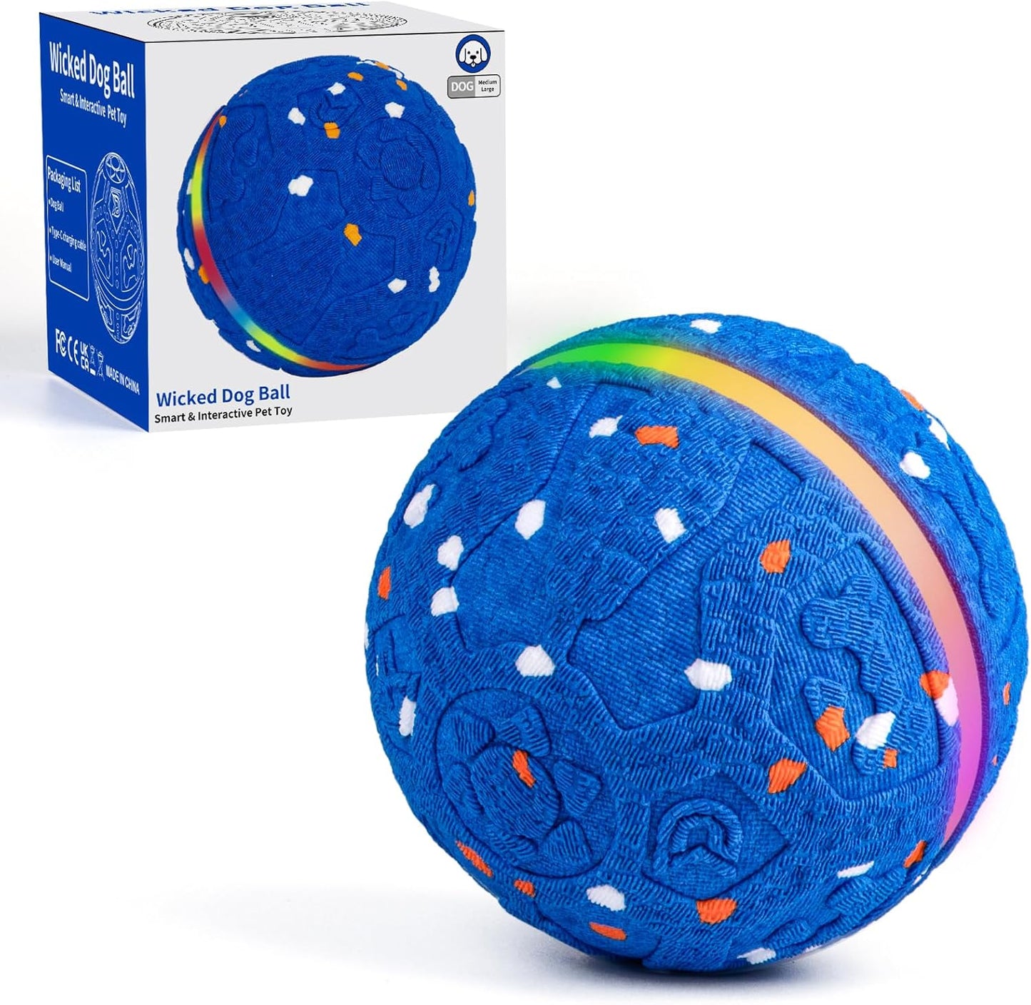 Interactive Dog Toys Ball for Medium and Large Dogs - Fun Play
