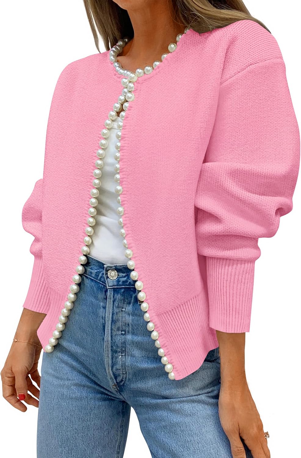 ZESICA Women's Open Front Cardigan Sweater for Fall Fashion