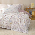 King Size 3-PC Cotton Floral Duvet Cover Set - Ultra Soft 500TC