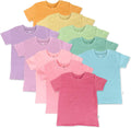 HonestBaby 10-Pack Short Sleeve T-shirts 100% Organic Cotton - Comfy