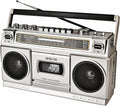 Retro Classic 80s Style Portable Boombox with Cassette Player