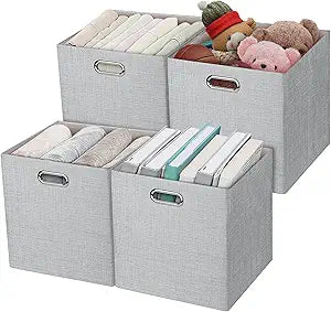 Posprica 11 Inch Cube Storage Bins for Organized Spaces