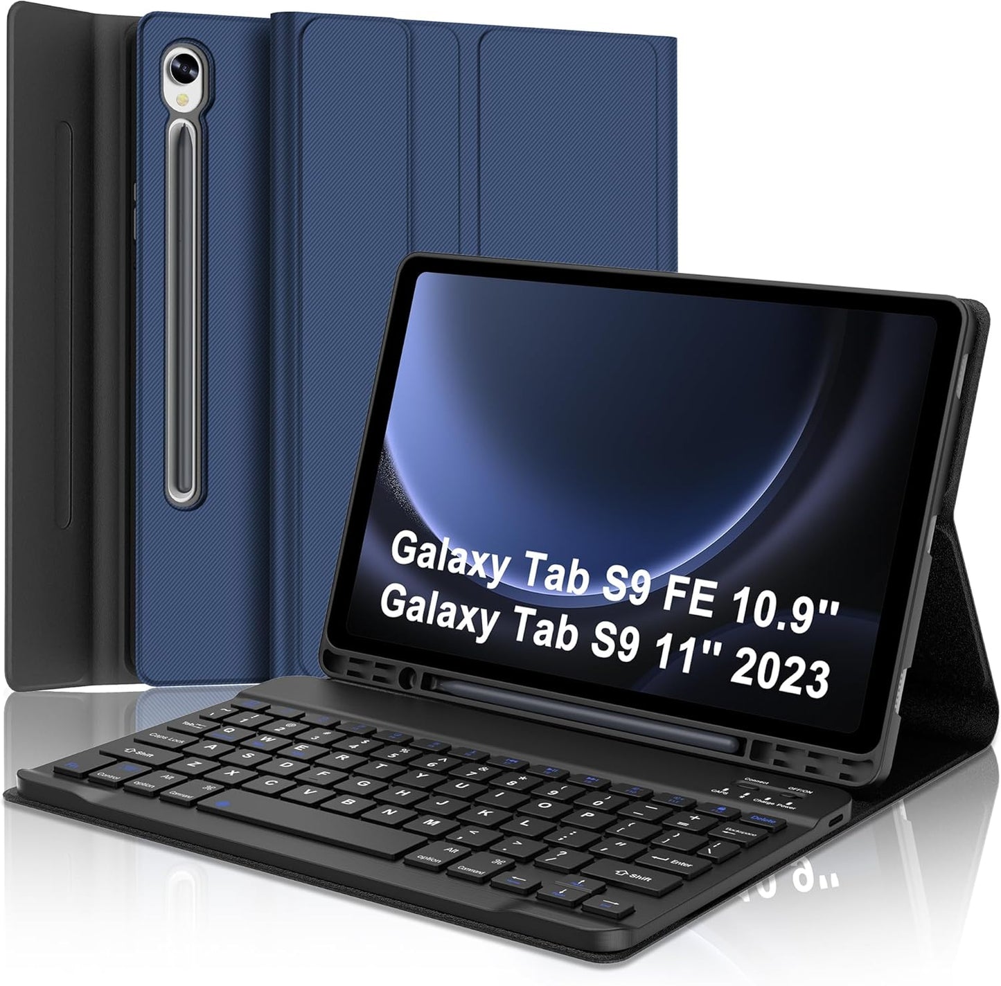 Keyboard Case for Samsung Galaxy Tab S9 FE with Detachable Keyboard