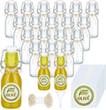 Mini Swing Top Glass Bottles 20 Pack - 4oz Airtight Favors & Extract