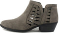 Soda CHANCE Womens Perforated Cut Out Stacked Block Heel (Style 8XBH)