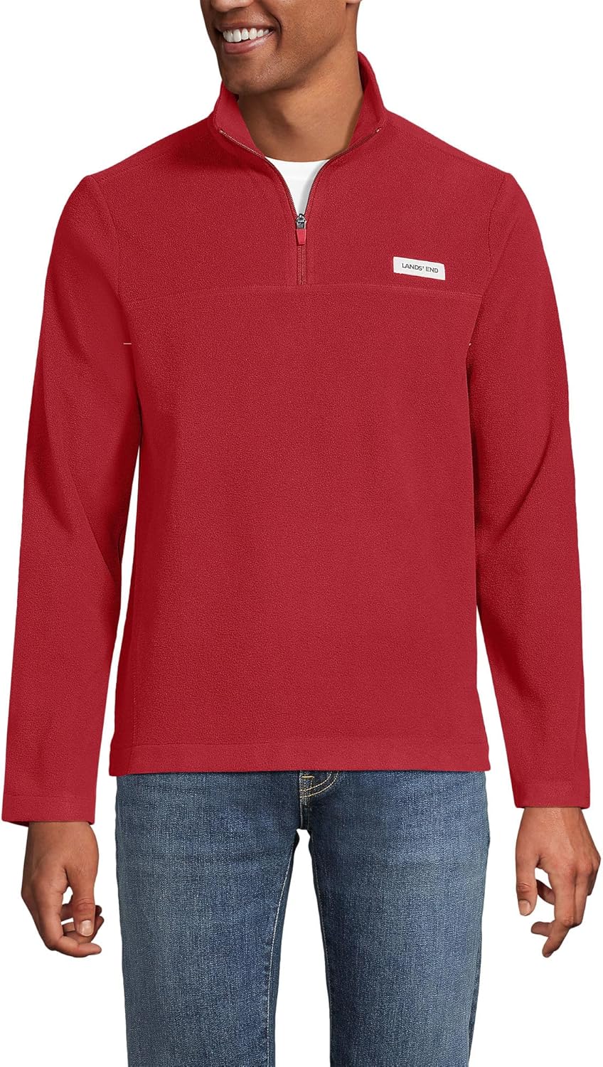 Lands' End Men's Anyweather Fleece Quarter Zip Pullover Review