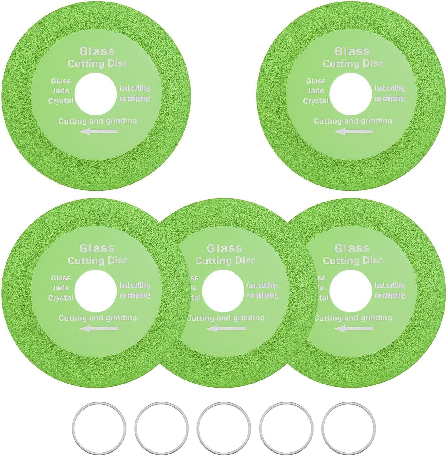 5pcs 4 Diamond Glass Cutting Disc Set - Fast & Precise Cuts for Tiles