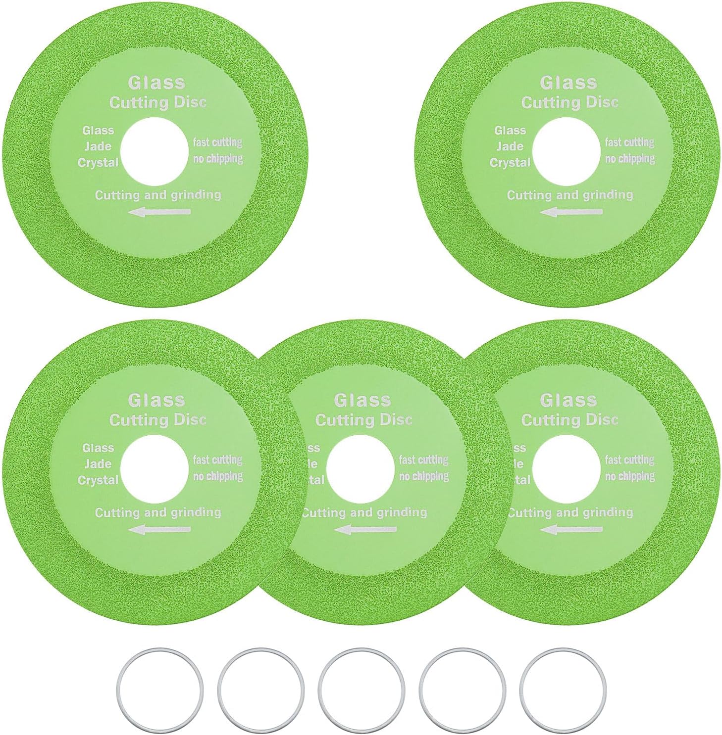 5pcs 4 Diamond Glass Cutting Disc Set - Fast & Precise Cuts for Tiles